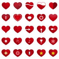 Vector Love Heart Illustration Set N3