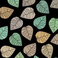 Leaf backround pattern