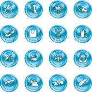 Fashion clothes and accessory icons N2