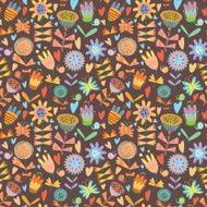 Floral cute seamless pattern N6