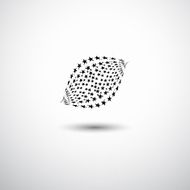 abstract wave star pattern for design