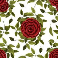 Seamless Floral Pattern with Roses N9