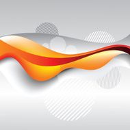 wavy line yellow abstract illustration