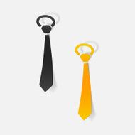 realistic design element tie N16
