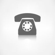 Retro telephone web icon N3