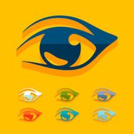 Flat design eye N3