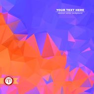 Abstract Colorful Triangles Background Vector N160