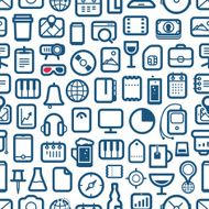 interface icons seamless background