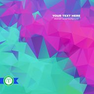 Abstract Colorful Triangles Background Vector N161