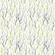 Seamless pattern with hand drawn silhouette branches N2