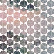 pattern geometric hexagon with triangles N2