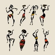 African silhouette set N17