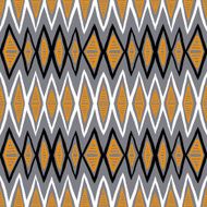 Vector ethnic pattern with zigzag lines