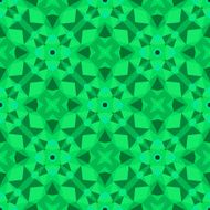 Multicolor geometric pattern in bright green N4
