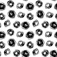 Pattern with brushed circles