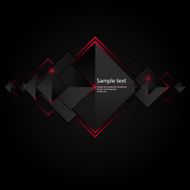 Geometrical vector background with black