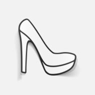 realistic design element shoe N21