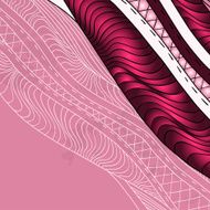 Vintage decorative waves background N6