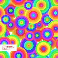 Abstract Seamless Circles Pattern Vector N9
