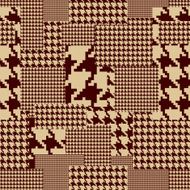 Brown houndstooth