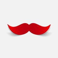 realistic design element mustache N26