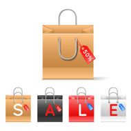 Set of shopping bags - Illustration