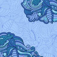 Vector texture background with abstract flowers illustration N3