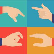 Business hands action