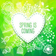 Spring Heart card with Flower N2