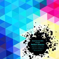 Retro pattern of geometric shapes Colorful mosaic banner Geome N3