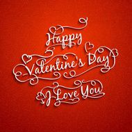 Set of valentine&#039;s and wedding typography