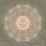 Decorative Vintage Design Element illustration with lacy frame N18