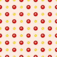 Seamless pattern with round gemstones N5
