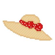 Illustration pixel hat