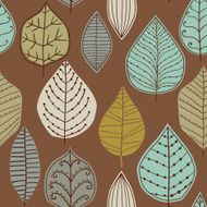 Seamless pattern with leafs N17