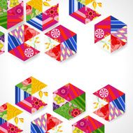 abstract ornamental hexagon background
