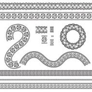 Seamless trims for use with fabric projects