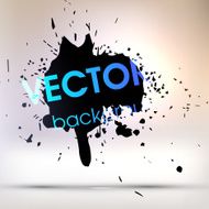 Abstract Ink Blot for Grunge Backgound N89