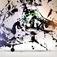 Abstract Ink Blot for Grunge Backgound N90