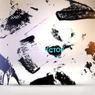 Abstract Ink Blot for Grunge Backgound N94