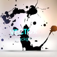 Abstract Ink Blot for Grunge Backgound N95