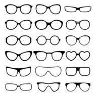 glasses vector set