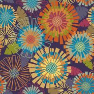 Colorful abstract flower pattern background
