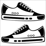 youth shoes isolated on white background N2