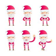 Santa in various poses N13