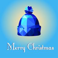 blue cap vector illustration