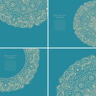 Vintage invitation card set N2