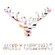Reindeer Christmas card N2