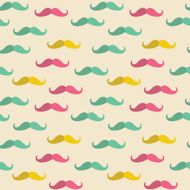 Seamless mustache pattern N5