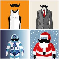set of 4 hipster styles
